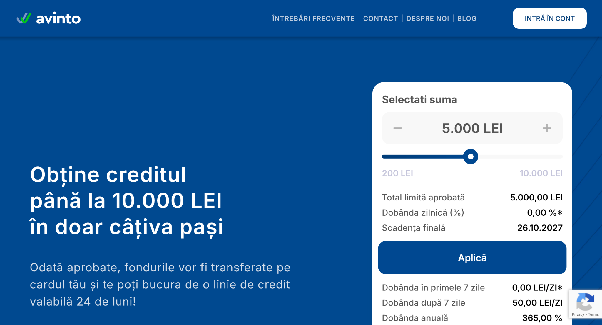 Avinto - Linie de credit flexibilă