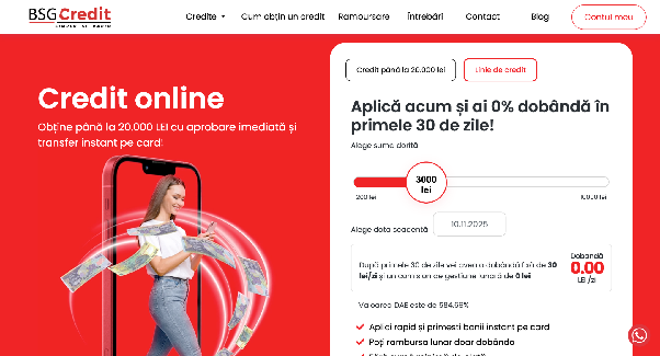 BSGCredit - Credite rapide online