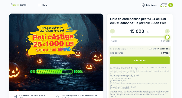 CreditPrime - Credite flexibile online