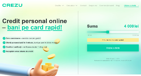 Crezu - Platformă comparare credite