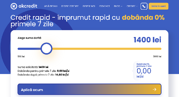 OKCredit - Linie de credit rapidă